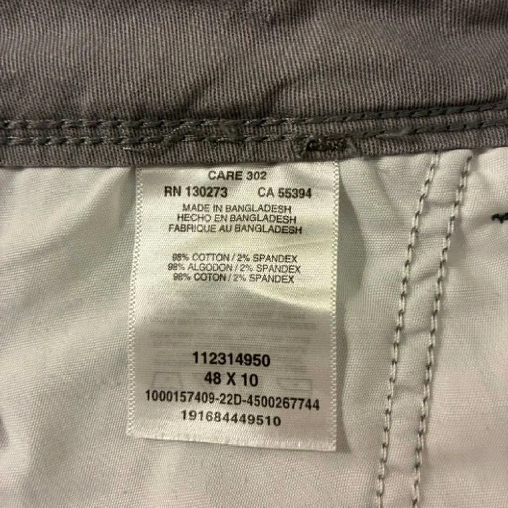 Wrangler Cargo Shorts Mens 48 Gray Relaxed Fit Stretch Cotton Utility Workwear